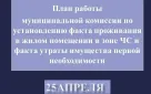 График работы комиссий по установлению факта проживания в жилом помещении в зоне ЧС и факта утраты имущества первой необходимости на 25 апреля в Оренбурге