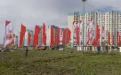 Сотни флагов украсили Оренбург к празднованию 80-летия Великой Победы