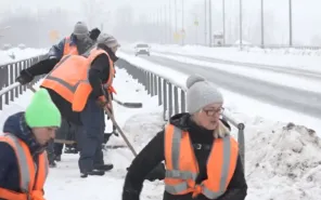 Уборка снега на Уральской
