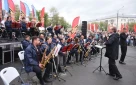 Шествие «Бессмертного полка» у водонапорной башни встретил муниципальный духовой оркестр «Оренбург»