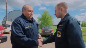 На неделе село Городище получило новую пожарную машину.