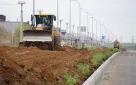 В микрорайоне Ростоши Оренбурга продолжается ремонт улицы Газпромовской