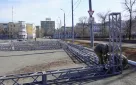 В Оренбурге начали готовить площадь имени Ленина ко Дню Победы