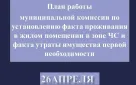 График работы комиссий по установлению факта проживания в жилом помещении в зоне ЧС и факта утраты имущества первой необходимости на 26 апреля в Оренбурге