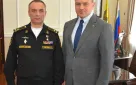 Сергей Салмин встретился с Героем России, командиром подводной лодки «Оренбург» Эдуардом Слепченко
