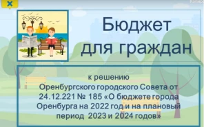 "О бюджете города Оренбурга на 2022 год и на плановый период 2023 и 2024 годов"